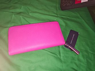 Tommy Hilfiger Pink Zip-Around Wallet