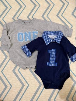 Baby Boy Birthday 1 Onesie Outfit