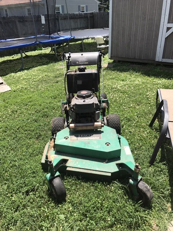 36 inch lesco commercial mower with velkie