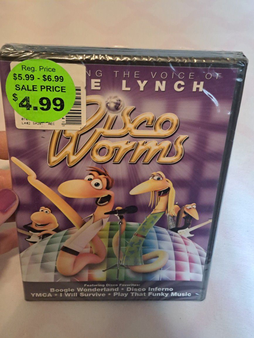Children's DVD Disco Worms NEW!