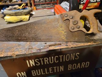 Vintage Wooden Handle Saw