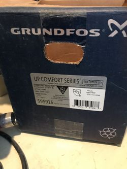 Grundfos Circulator UP COMFORT SERIES GRU-595916 INSTANT Hot Water System  Pump for Sale in Olympia, WA - OfferUp
