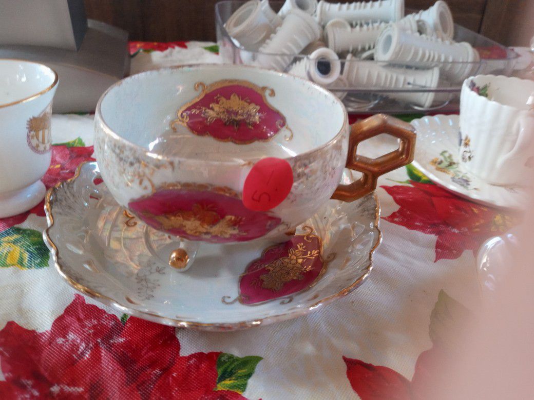 Antique Teacup Sets Royal Crown