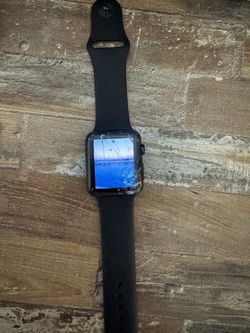 Apple Watch with Cracked Screen