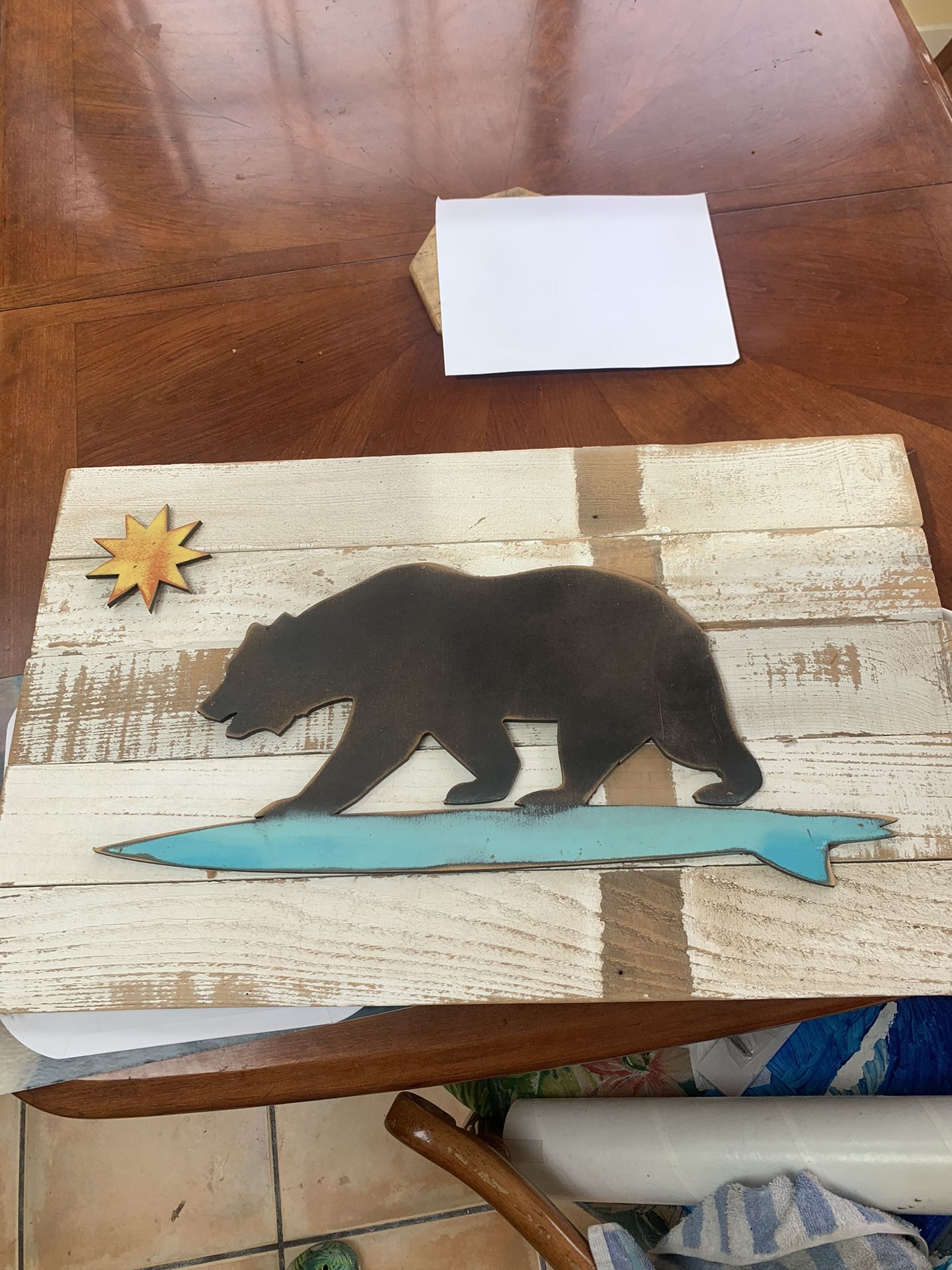 California Bear Surf Art