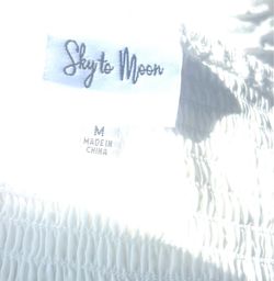 Sky To Moon White Strapless Dress Size M