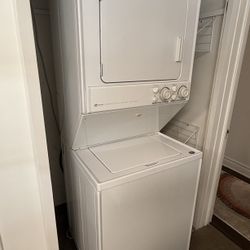 Maytag Washer Dryer Stacked White Gas / Electric LSG7806AAE Works