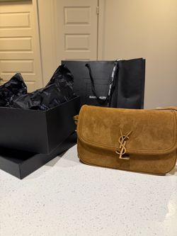 Saint Laurent YSL Suede Shoulder Bag