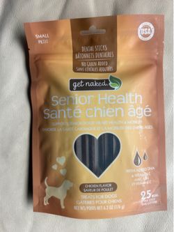 Get Naked Dental Sticks Grain-Free Chicken Flavor Dog Treats, Senior Health Small 6.2-oz Bag