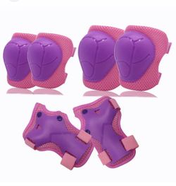 New Girls Protective Pads Set – Knee, Elbow & Wrist Guards