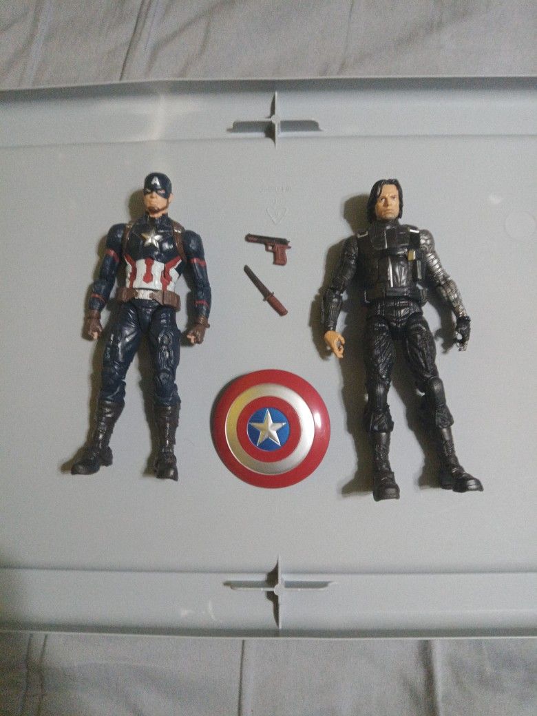 Marvel Legends Captain America Civil war Bucky And Cap