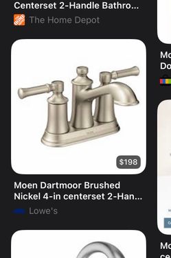 Brand new Moen Faucet (we have other styles on our page)
