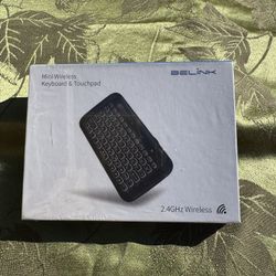 Belink Mini Wireless Keyboard & Touchpad Brand New Never Opened