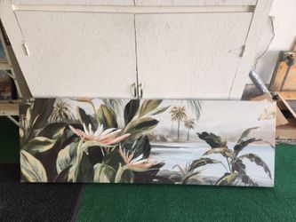 Palm canvas approximately 4ft x1.5