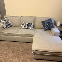 Couch-with sleeper and chaise