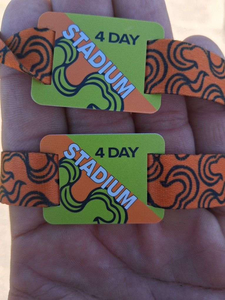 Sonic Temple 4 Day Wristbands @ Venue NOW