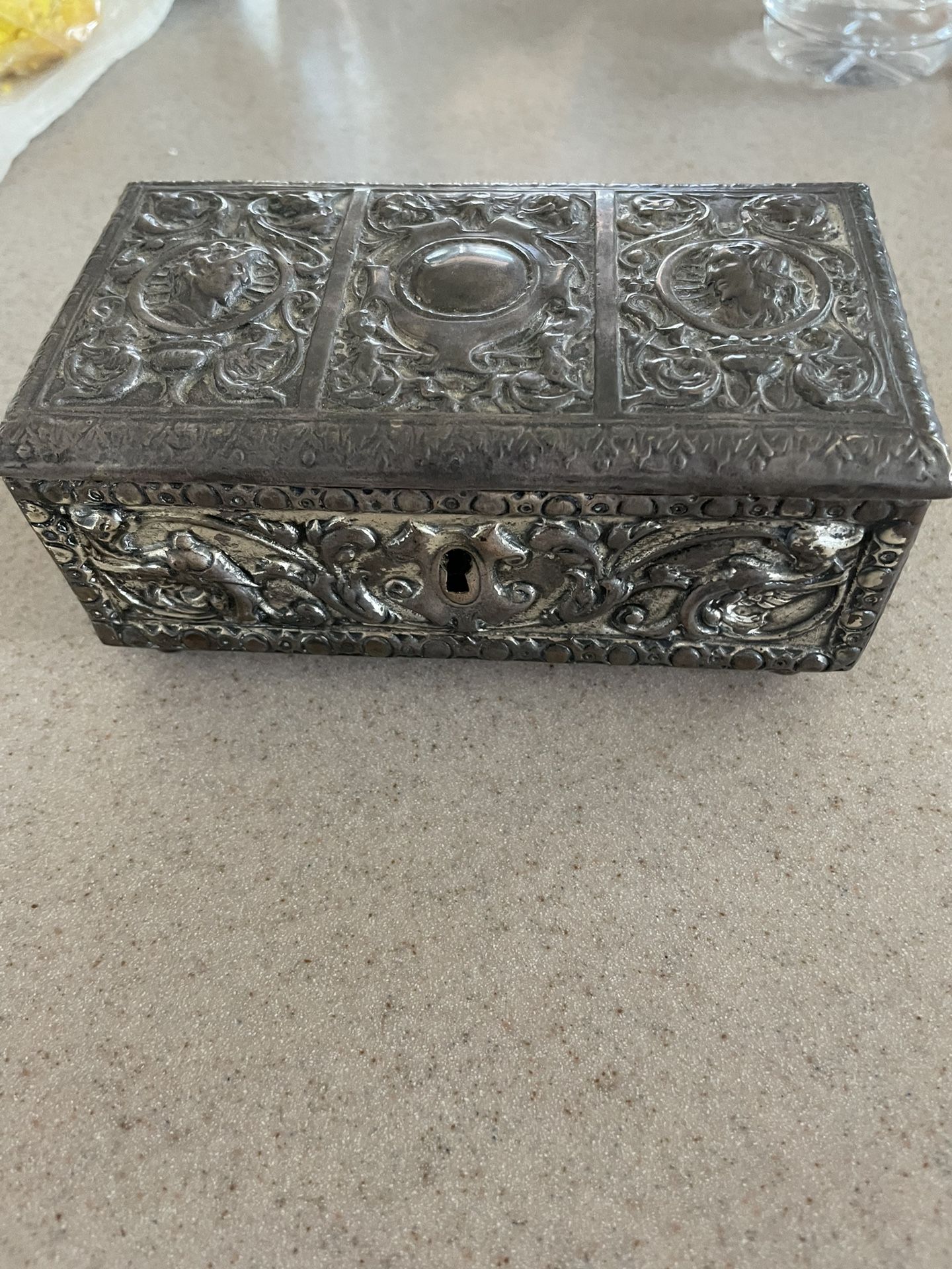 Vintage Silver Plated Godinger Jewelry Box
