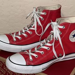 Converse Red High Top size 13 Mens/15 Womens
