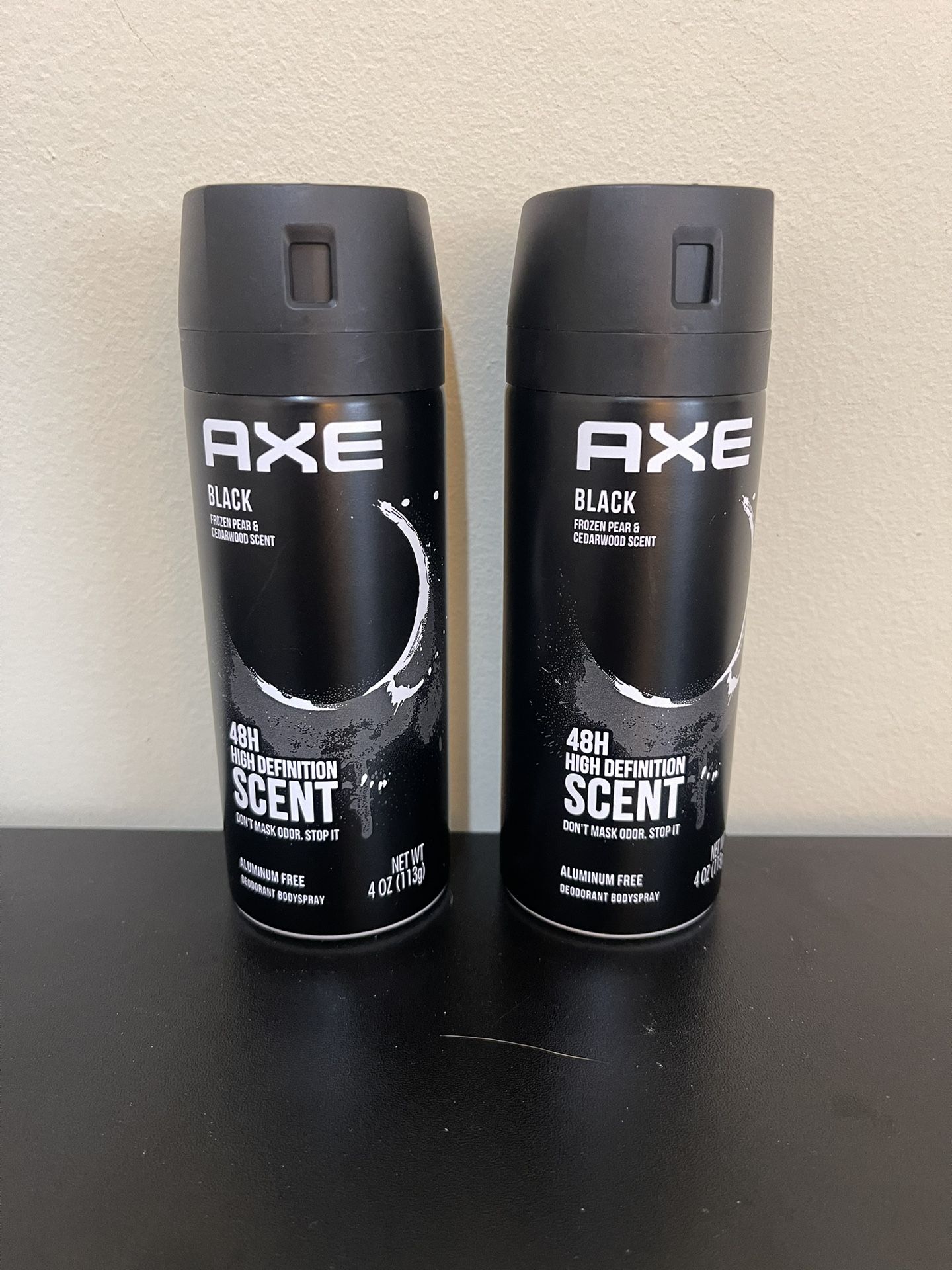 2Pack Axe Black Long Lasting Men's Deodorant, Frozen Pear and Cedarwood, 4 oz