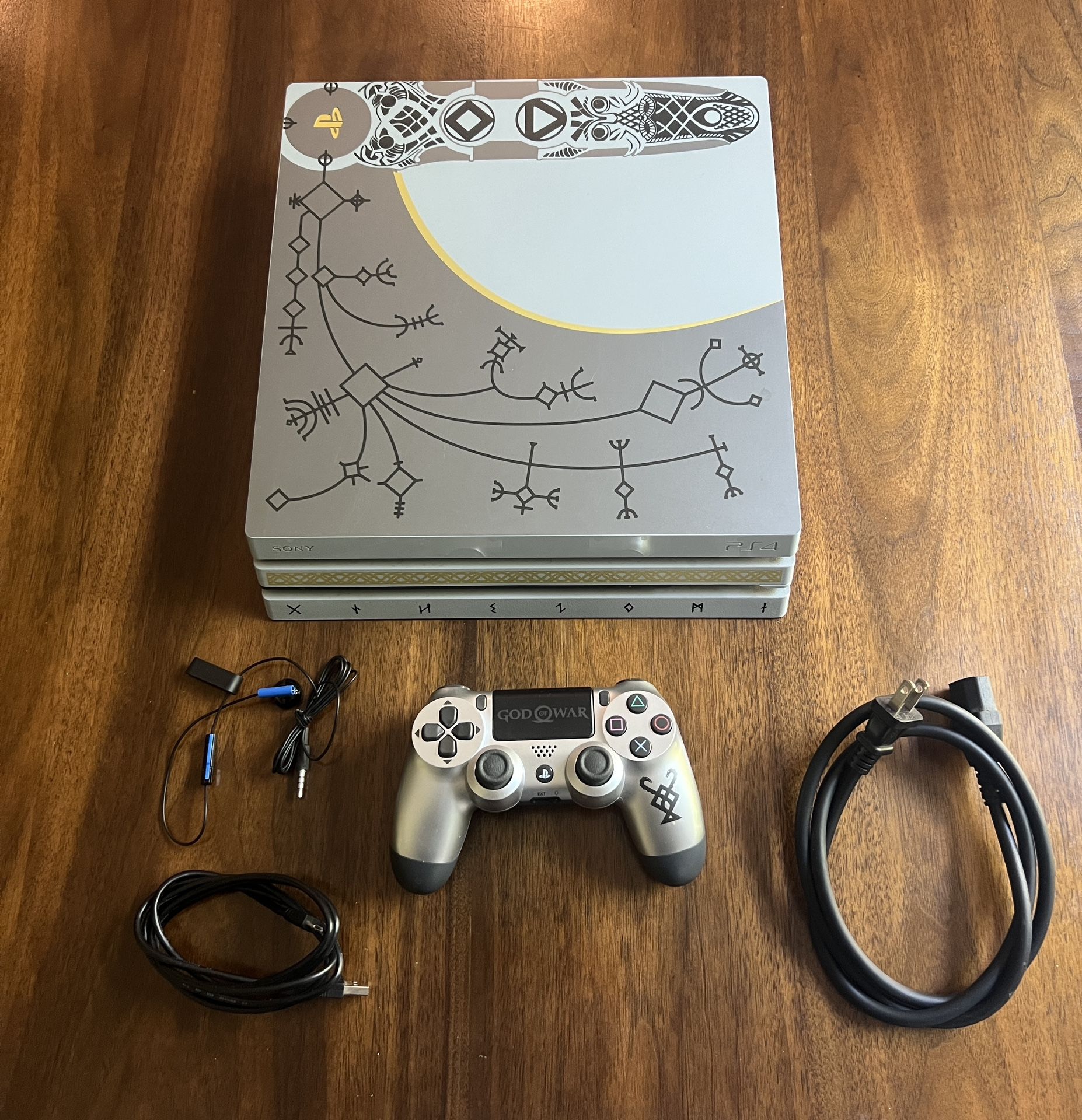 Limited Edition God of War PS4 Pro 1TB Console & Controller - Tested & Working