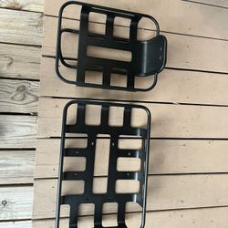 Electric Bike Front And Rare Aluminum, Black Bike Baskets 