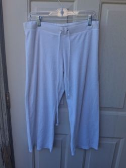 Juicy Couture women’s medium vintage 2000s white terrycloth capri track pants