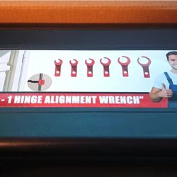 6 in 1 Door Hinge Adjustment Tool Kit, Door Gap Adjusting Wrench Set