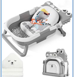 Collapsible baby bathtub