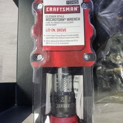 Torque Wrench 1/2 Clicker Style Wrench Craftsman