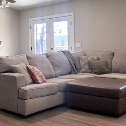 Faux Leather Ottoman with Nail Heads (no Couch)