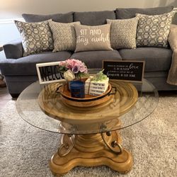 Coffee & End Table - Solid Oak - Excellent Condition 
