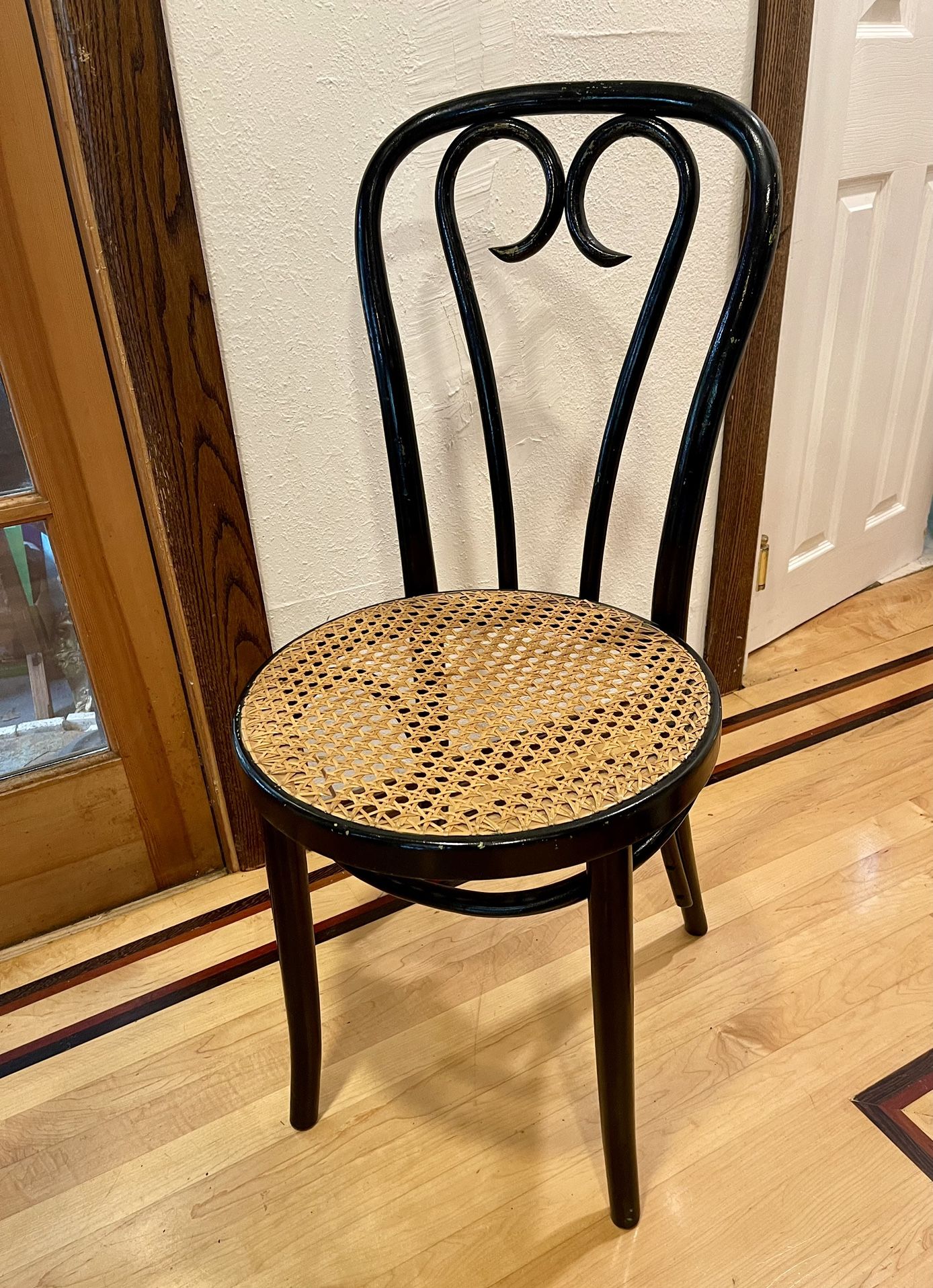 Vintage Thonet Bentwood Cane Cafe Chair Poland 