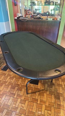 Poker Table with Cup Holders