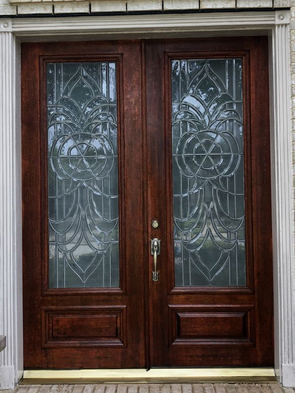 Solid wood 72x96 exterior doors. Excellent condition for Solid wood 72x96 exterior doors. Excellent condition for