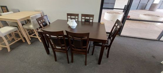 Brown 7pc dining set
