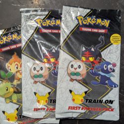 Pokemon First Partner Packs. With Free Gift