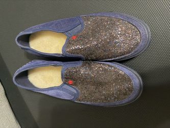 Uggs Navy Glitter Slip-On Sneakers