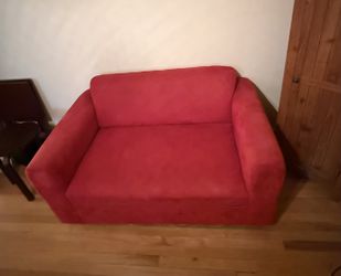 Red sofa