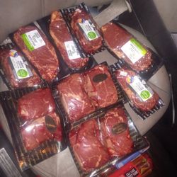 Fresh Ribeye Steaks, Tenderloin Steaks , And Bison Ribeye Steaks 