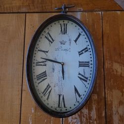 Paris Clock- Tall Oval Roman Numeral
