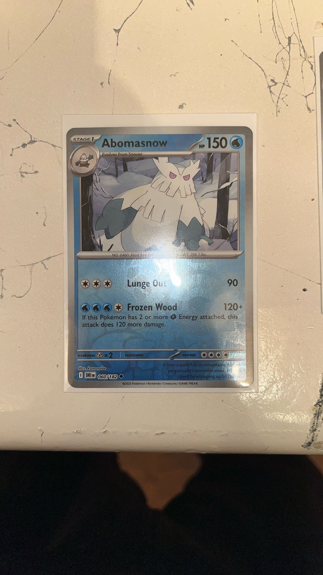 Abomasnow #60 Reverse Holo Pokemon Destined Rivals >