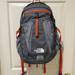 North Face Recon Backpack - Gray/Orange