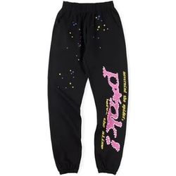 Spider Worldwide Black Graphic Sweatpants