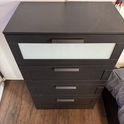 IKEA BRIMNES 4 Drawer Dresser - Black Assembled