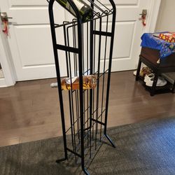 16" wide 9" deep metal commercial quality wine rack over 40 bottle rack