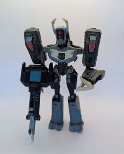 Transformers SHOCKWAVE animated grey complete 2008 voyager