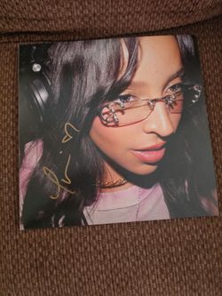 Tinashe "Popstar" SIGNED Grey Marble Autographed Vinyl LP