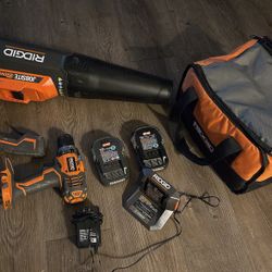 RIDGID Drill And Leaf Blower 