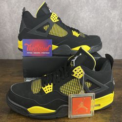 Air Jordan 4 Retro Thunder 2012 Size 10 308497-008 Black Yellow Men’s Shoes OG Rare
