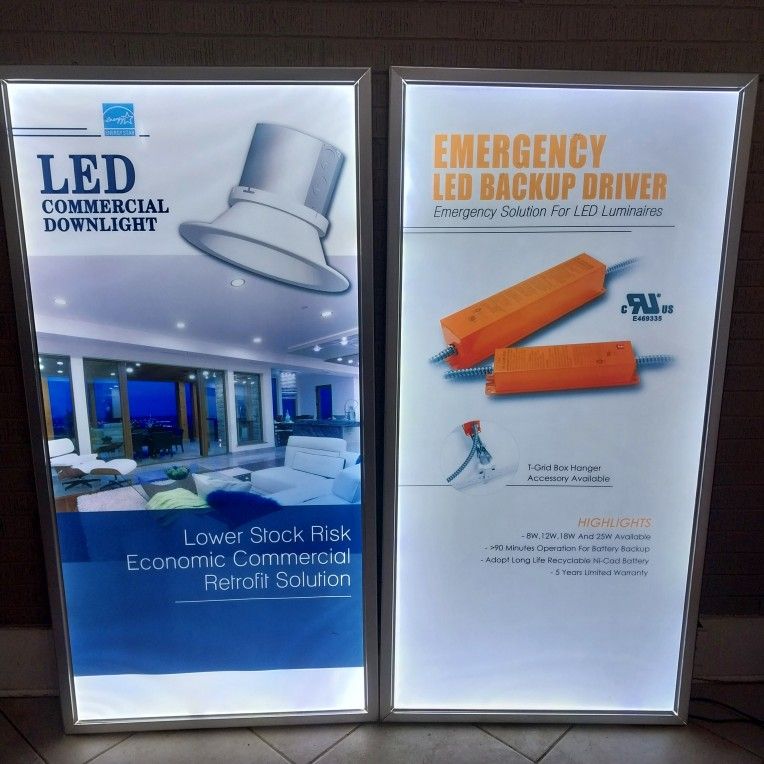 Ultra Thin Lighted Display Panels